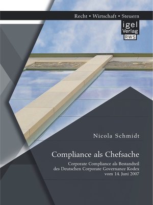 cover image of Compliance als Chefsache